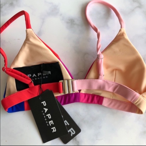 Paper London Rainbow Bikini Top - Picture 4 of 9